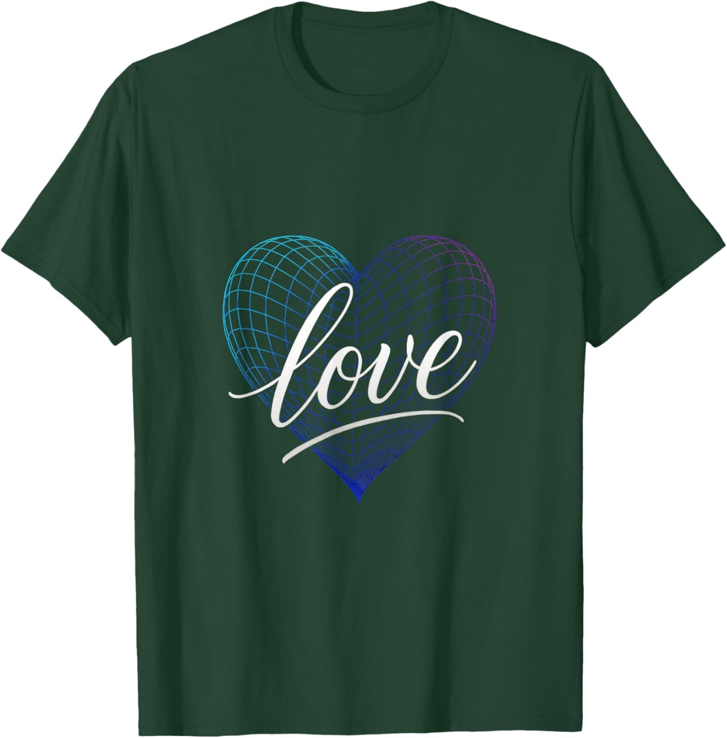 Love - Heart Couple Valentines T-Shirt - T-Shirt | Forest