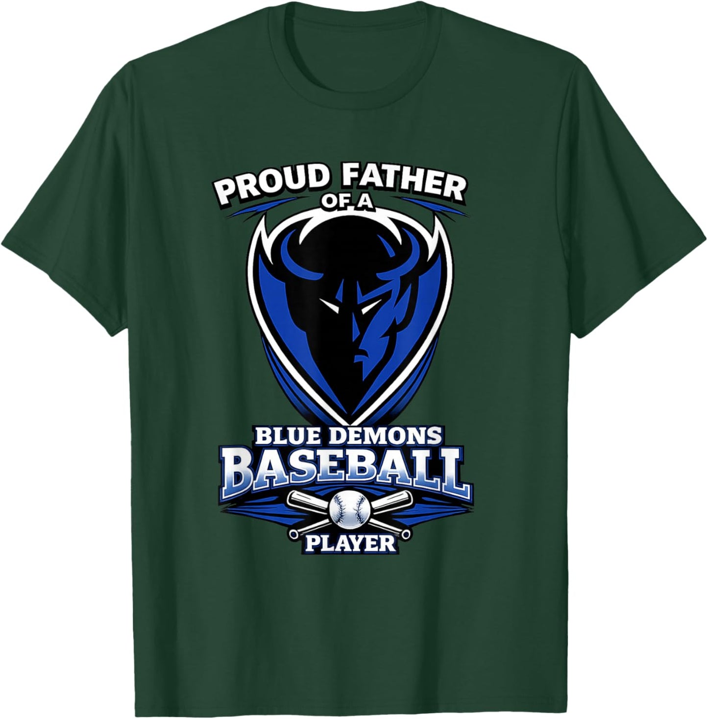 Oak Forest Blue Demons Baseball Father T-Shirt - T-Shirt | Forest