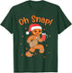 Oh Snap Gingerbread Man Boys Girls Kids Christmas T-Shirt - T-Shirt | Forest