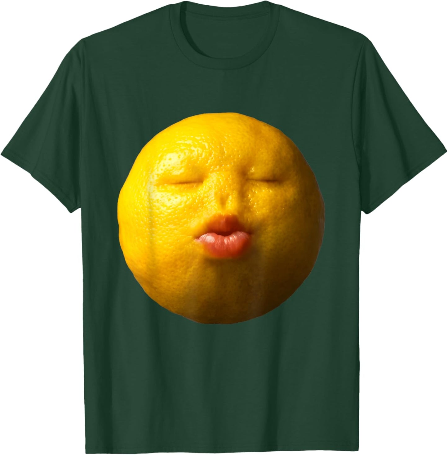 Niche Lemon Meme Ai Fruits Eating Fruit Funny brainrot Silly T-Shirt - T-Shirt | Forest