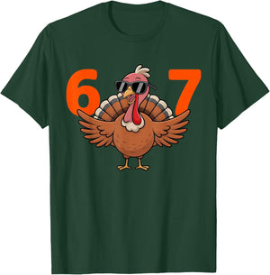 67 Thanksgiving Middle School 6 7 T-Shirt - T-Shirt | Forest