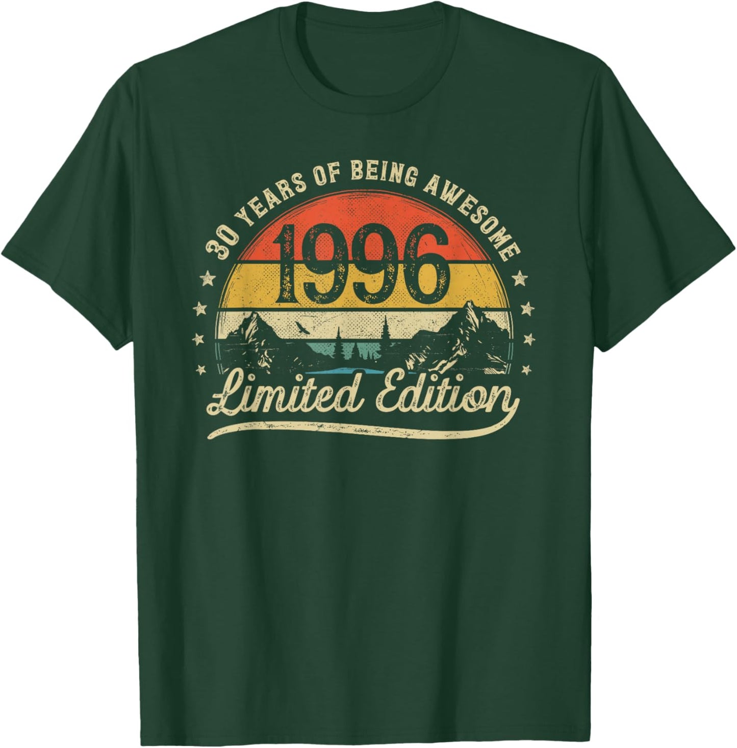 Vintage 1996 30 Years Old 30th Birthday T-Shirt - T-Shirt | Forest