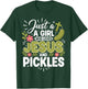 Just A Girl Who Loves Jesus and Pickles T-Shirt - T-Shirt | Forest