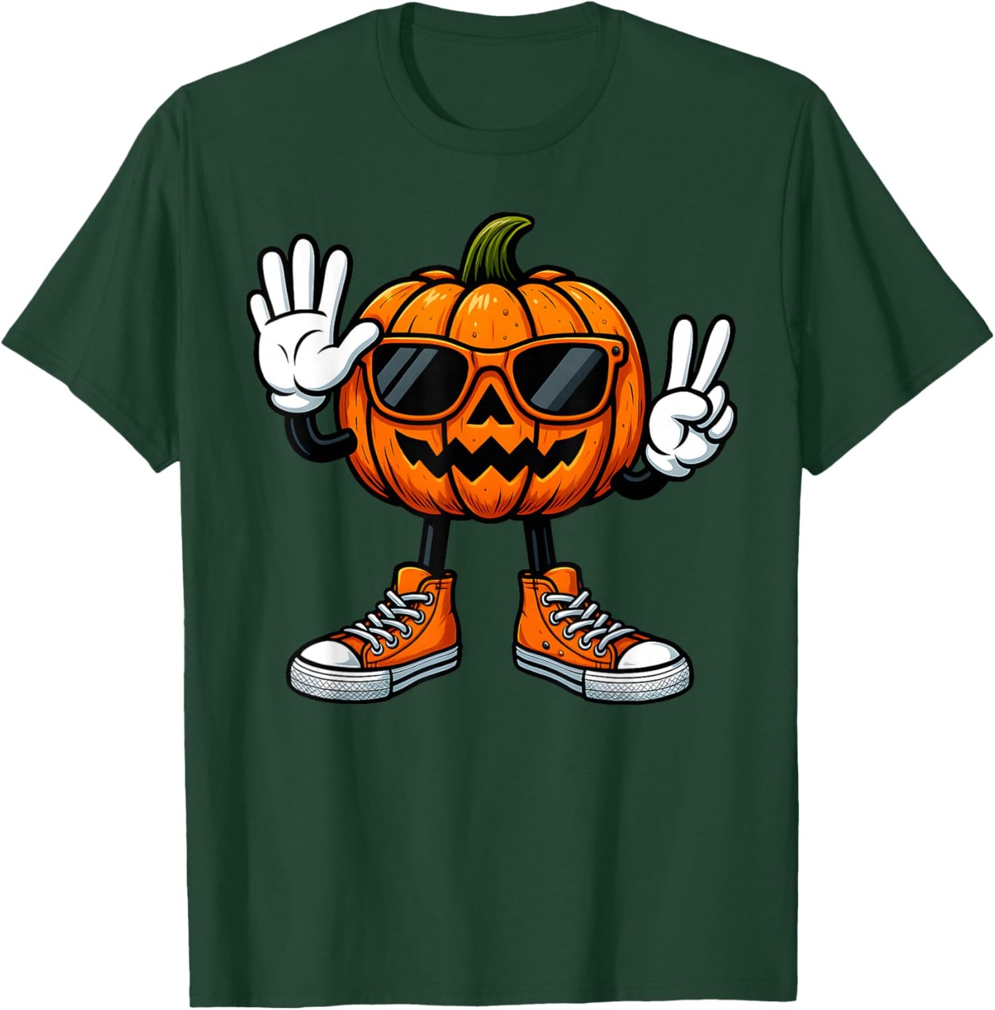 67 Halloween Pumpkin Funny Brainrot Meme Kids Six Seven Boys T-Shirt - T-Shirt | Forest