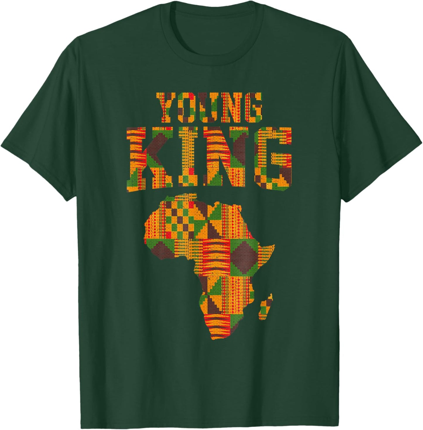 Kente Cloth African Print T-Shirt - T-Shirt | Forest