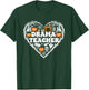 Drama Teacher Heart Pumpkin Ghost Halloween Kids T-Shirt - T-Shirt | Forest