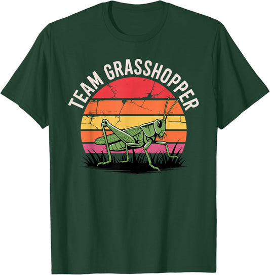 Grasshopper Art Women Kids Bug Insect Grasshopper T-Shirt - T-Shirt | Forest