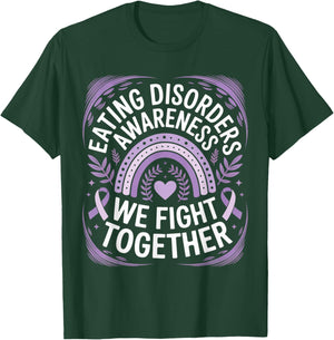 Eating Disorders Awareness Shirts | We Fight Together T-Shirt - T-Shirt | Forest