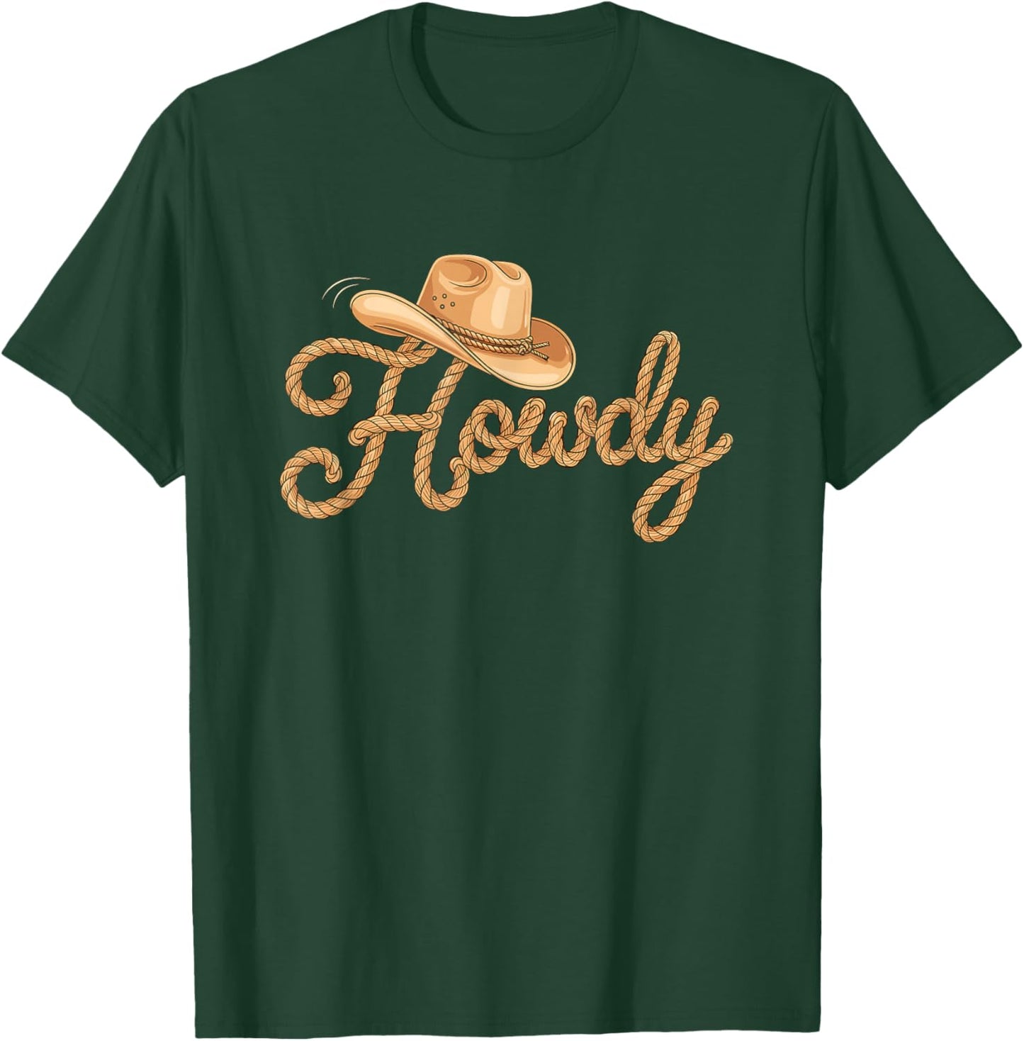 Howdy Cowgirl Cowboy Party Western Rodeo Country Men Women T-Shirt - T-Shirt | Forest
