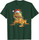 Bearded Dragon Santa Hat Xmas Lights Merry Christmas Kids T-Shirt - T-Shirt | Forest