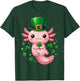 Axolotl St Patricks Day Boys Girls Kids Saint Pattys Women T-Shirt - T-Shirt | Forest