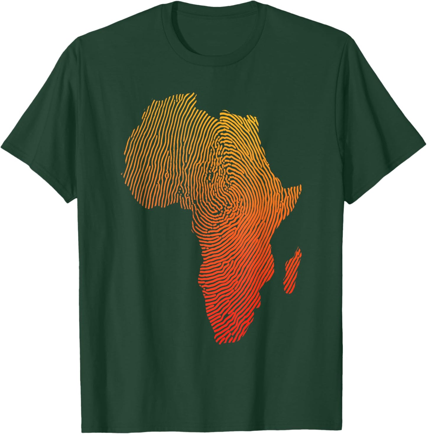 Cool Africa Map Art Women Afrocentric African Print T-Shirt - T-Shirt | Forest