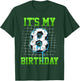 It's My 8th Birthday Funny Soccer Birthday Boy 8 Year Old T-Shirt - T-Shirt | Forest