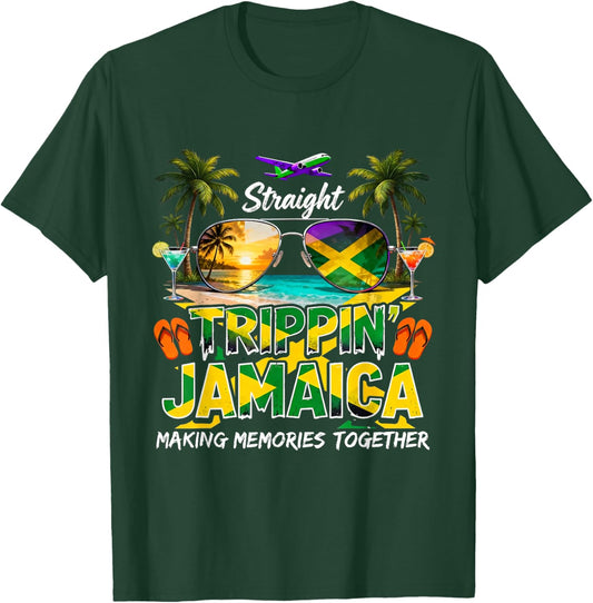 Jamaica 2026 Family Vacation Caribbean Trip Cruises Crew T-Shirt - T-Shirt | Forest