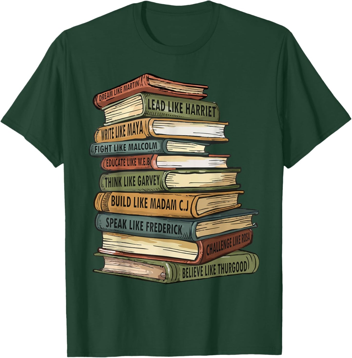 Black History Month Black Leaders African American Pride T-Shirt - T-Shirt | Forest