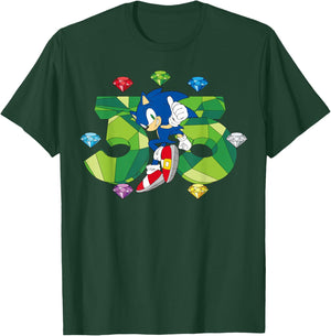 Sonic The Hedgehog - 35th Anniversary: Key Art T-Shirt - T-Shirt | Forest