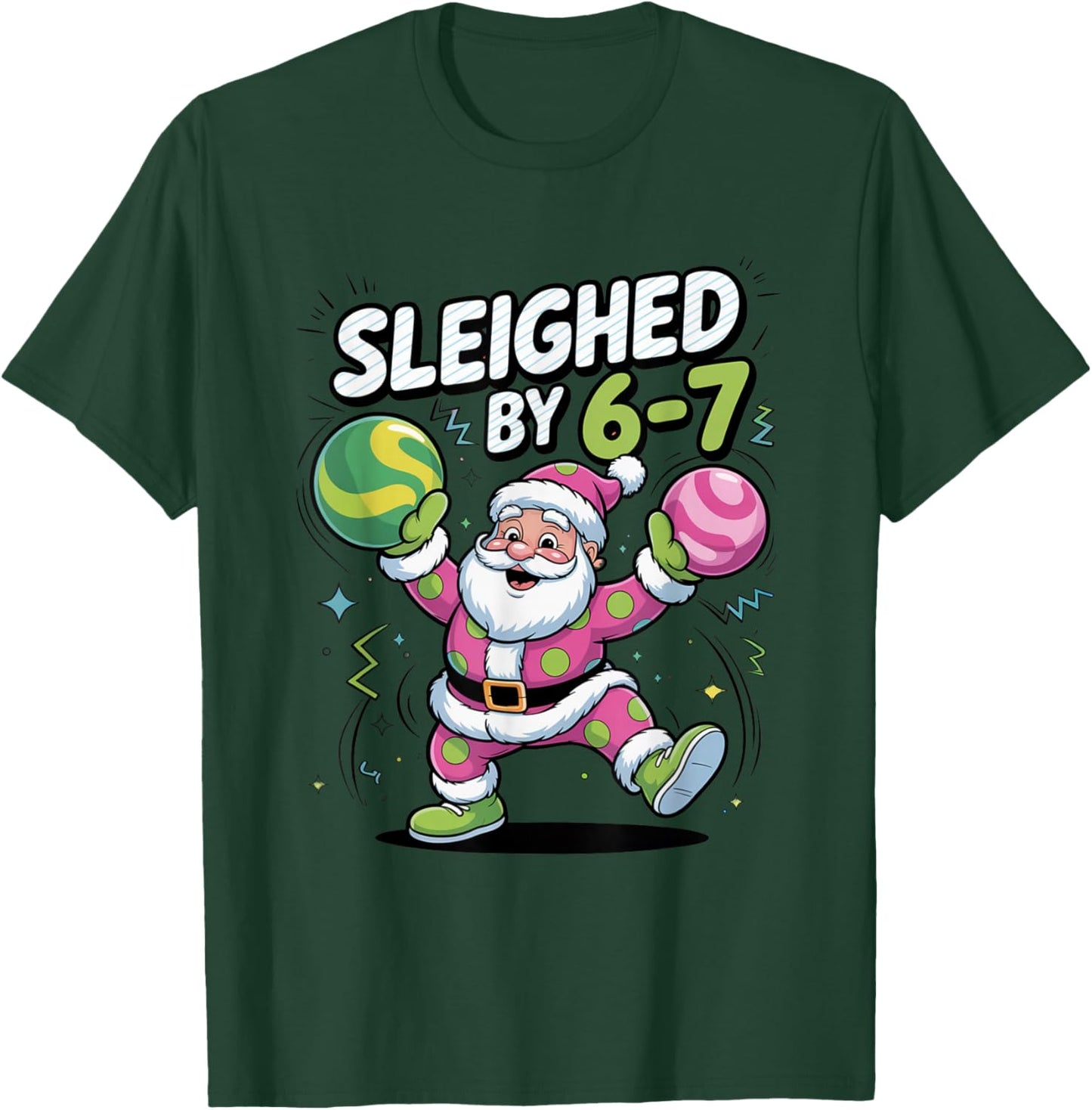 Christmas 67 Funny Xmas Six Seven Ugly Sweater 6-7 T-Shirt - T-Shirt | Forest