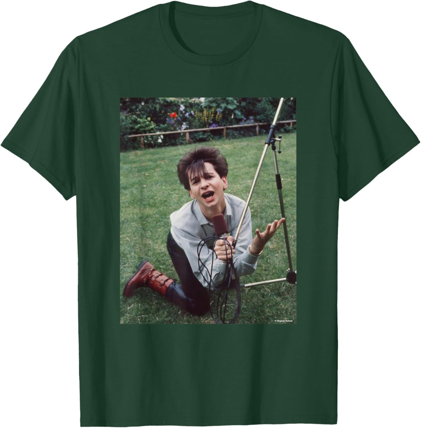 Depeche Mode Singer Dave Gahan by Virginia Turbett T-Shirt - T-Shirt | Forest
