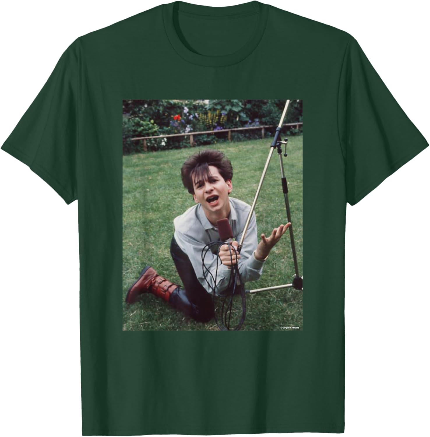 Depeche Mode Singer Dave Gahan by Virginia Turbett T-Shirt - T-Shirt | Forest