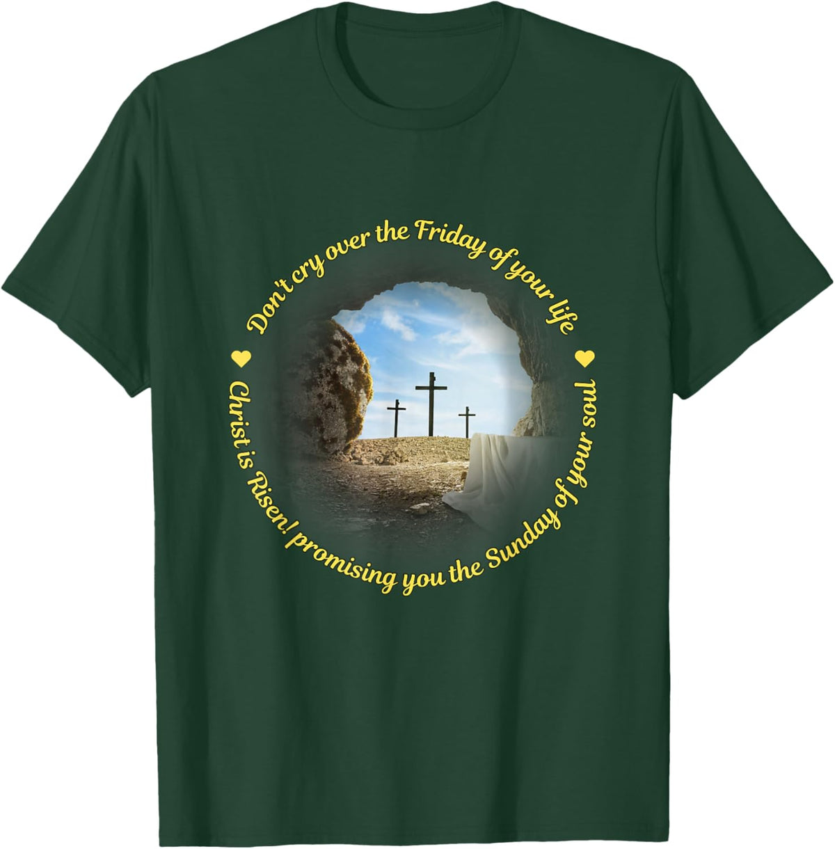 Resurrection - Christ is Risen T-Shirt - T-Shirt | Forest