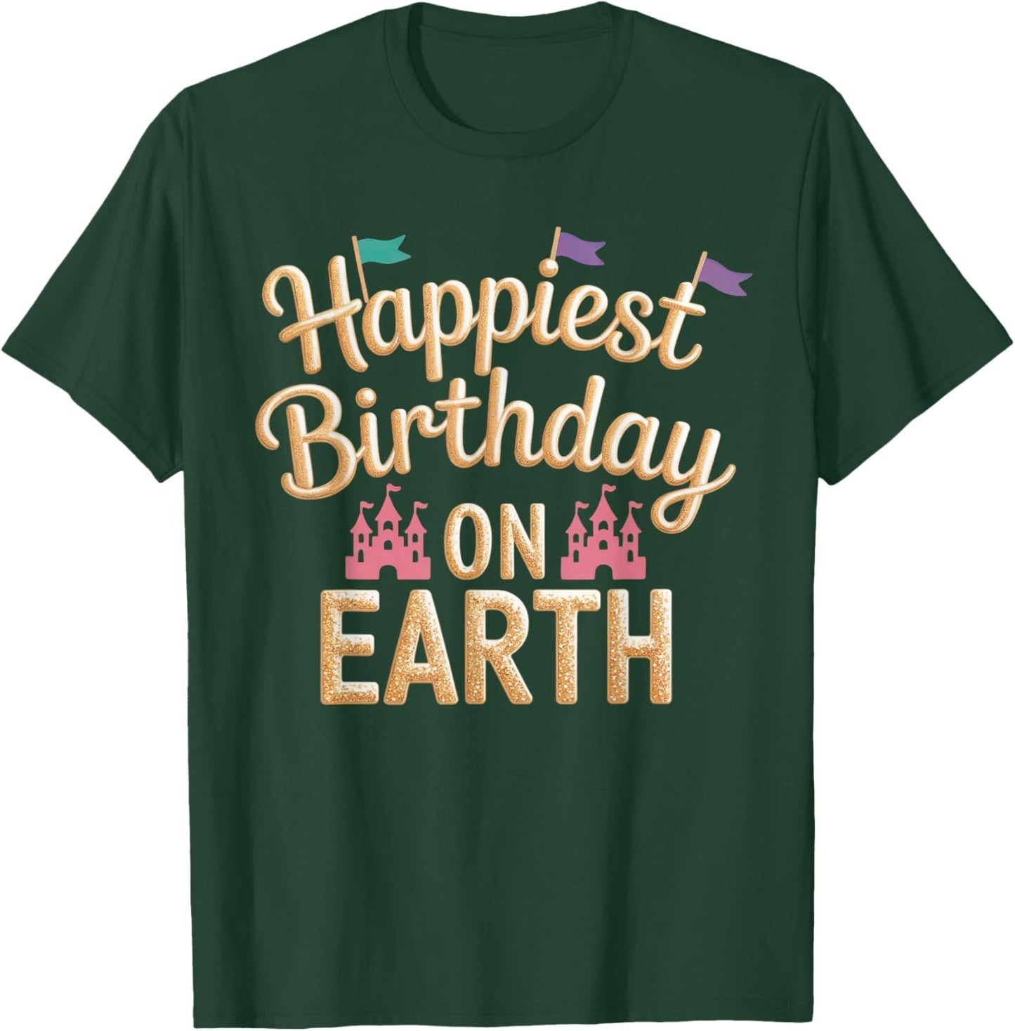 Princess Birthday Party Decorations Bday Girls Birthday T-Shirt - T-Shirt | Forest