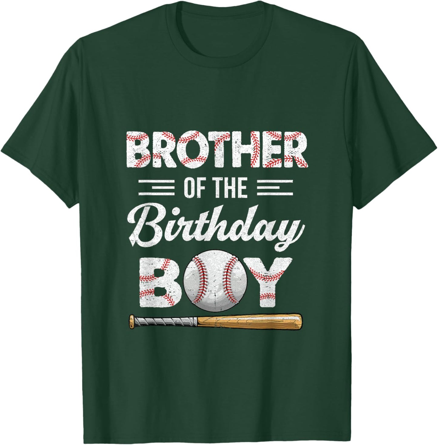 Brother of The Birthday Boy Baseball Matching Family T-Shirt - T-Shirt | Forest