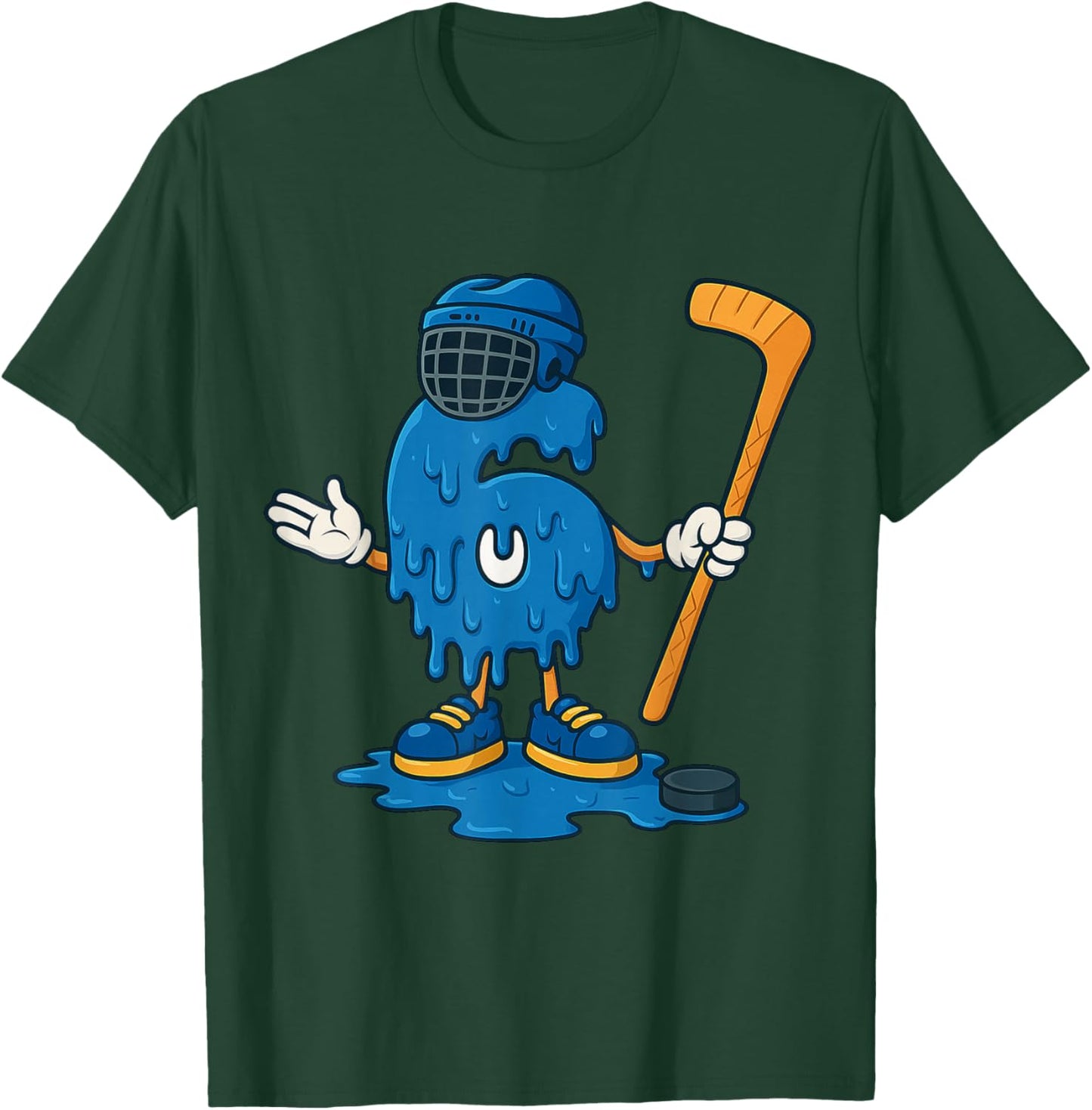 67 Drip Ice Cream Hockey Player T-Shirt - T-Shirt | Forest