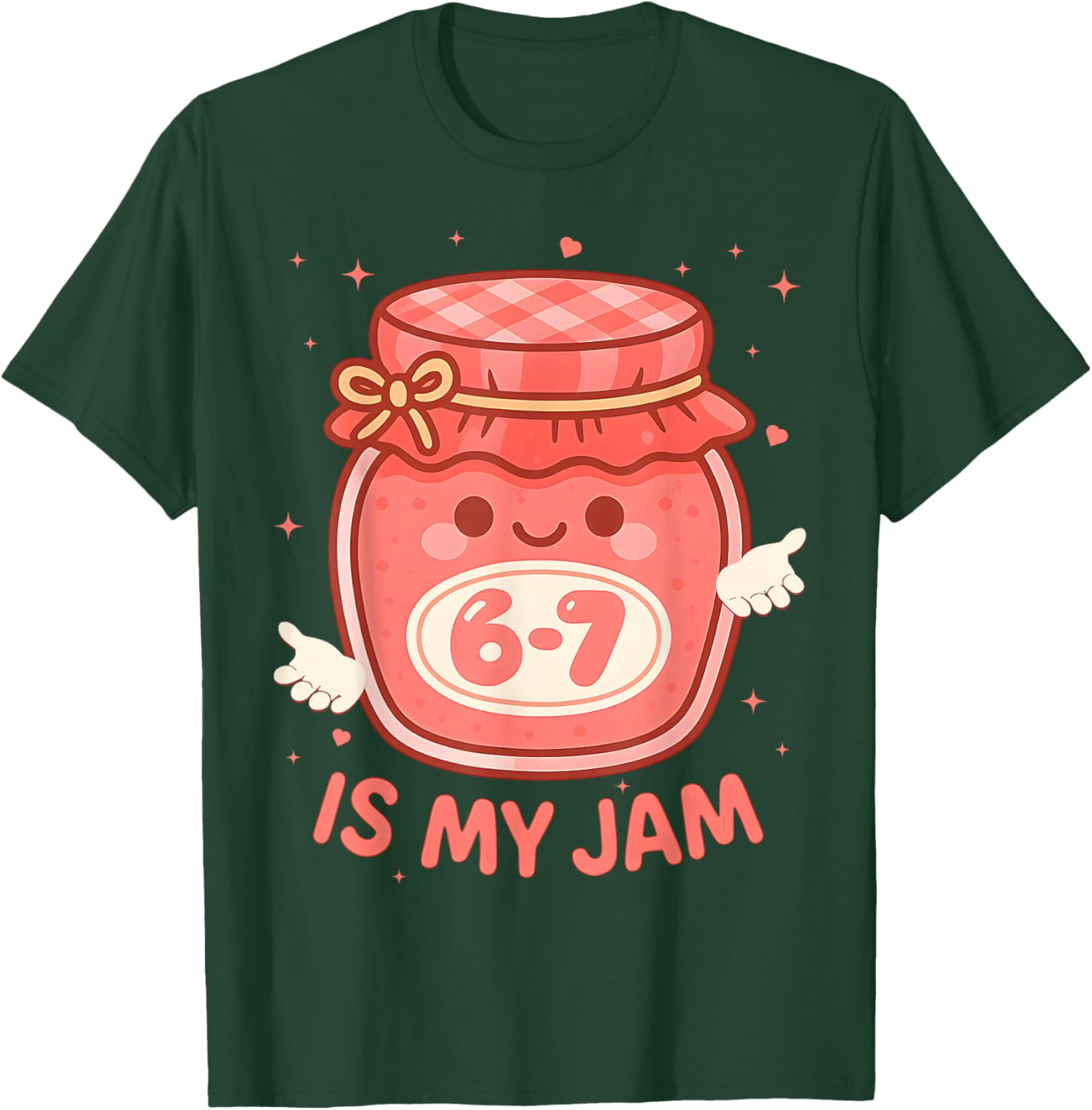 Funny 67 is My Jam Back to School Girls Kids Cute 6 7 Meme T-Shirt - T-Shirt | Forest