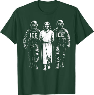 Freedom Peace Protest Support Indivisible No Kings Jesus T-Shirt - T-Shirt | Forest