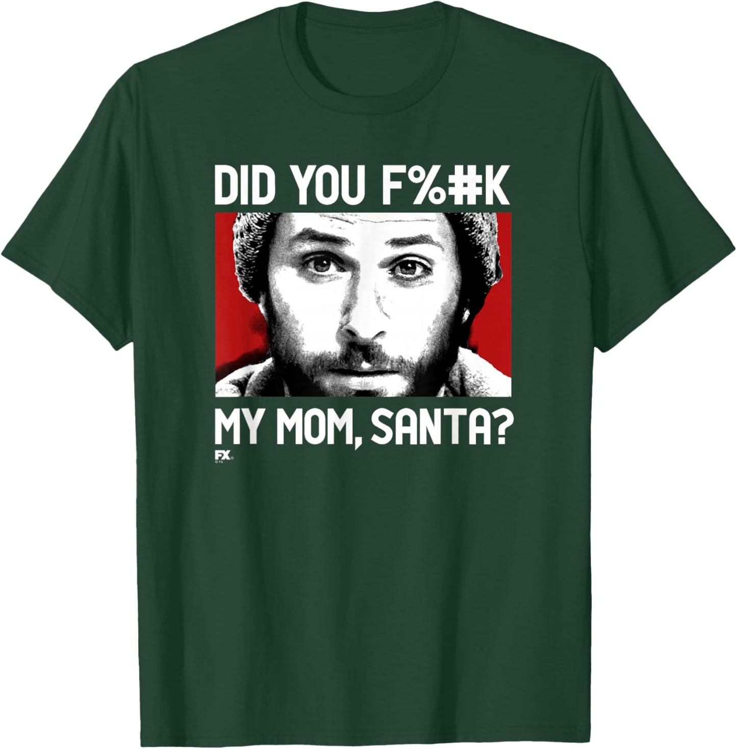 It's Always Sunny Charlie's Mom and Santa Funny Christmas T-Shirt - T-Shirt | Forest
