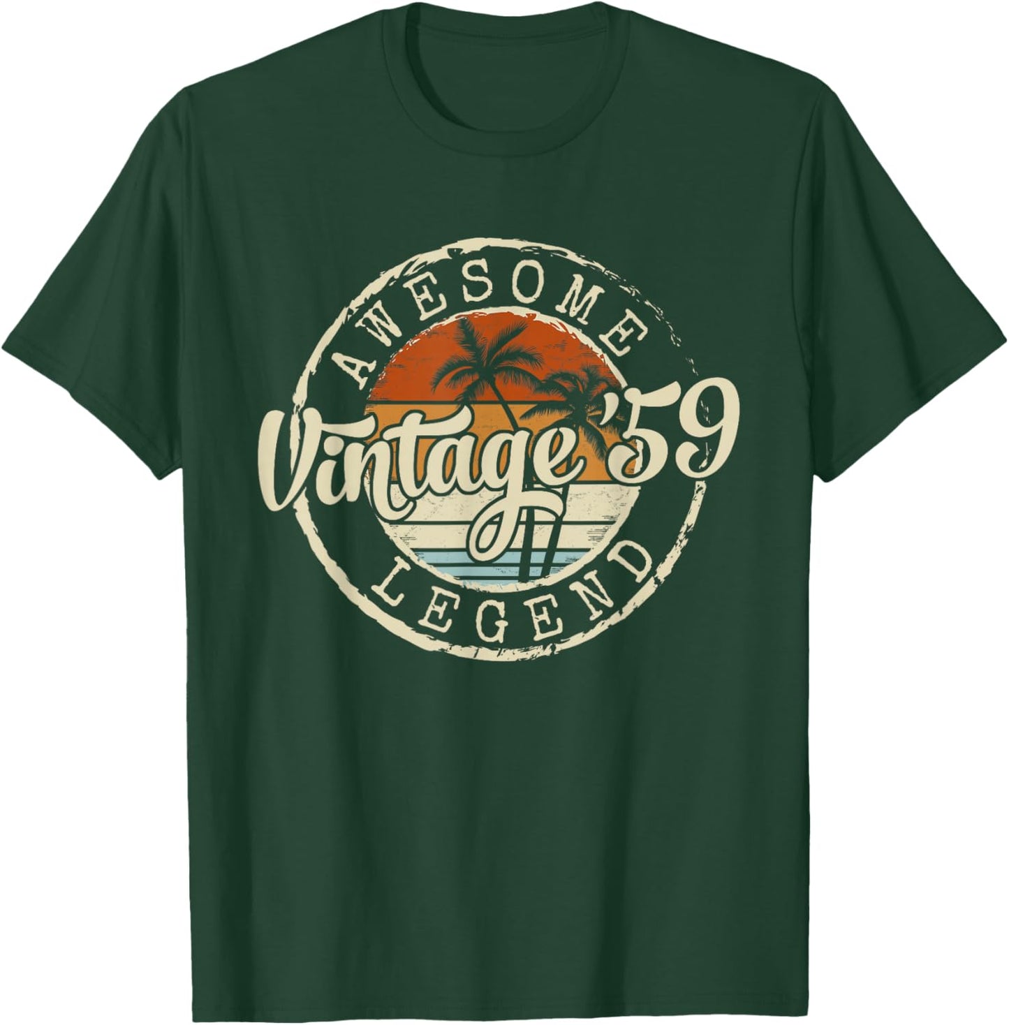 Vintage 1959 67yr 67th Birthday Gifts 67 Years Old T-Shirt - T-Shirt | Forest
