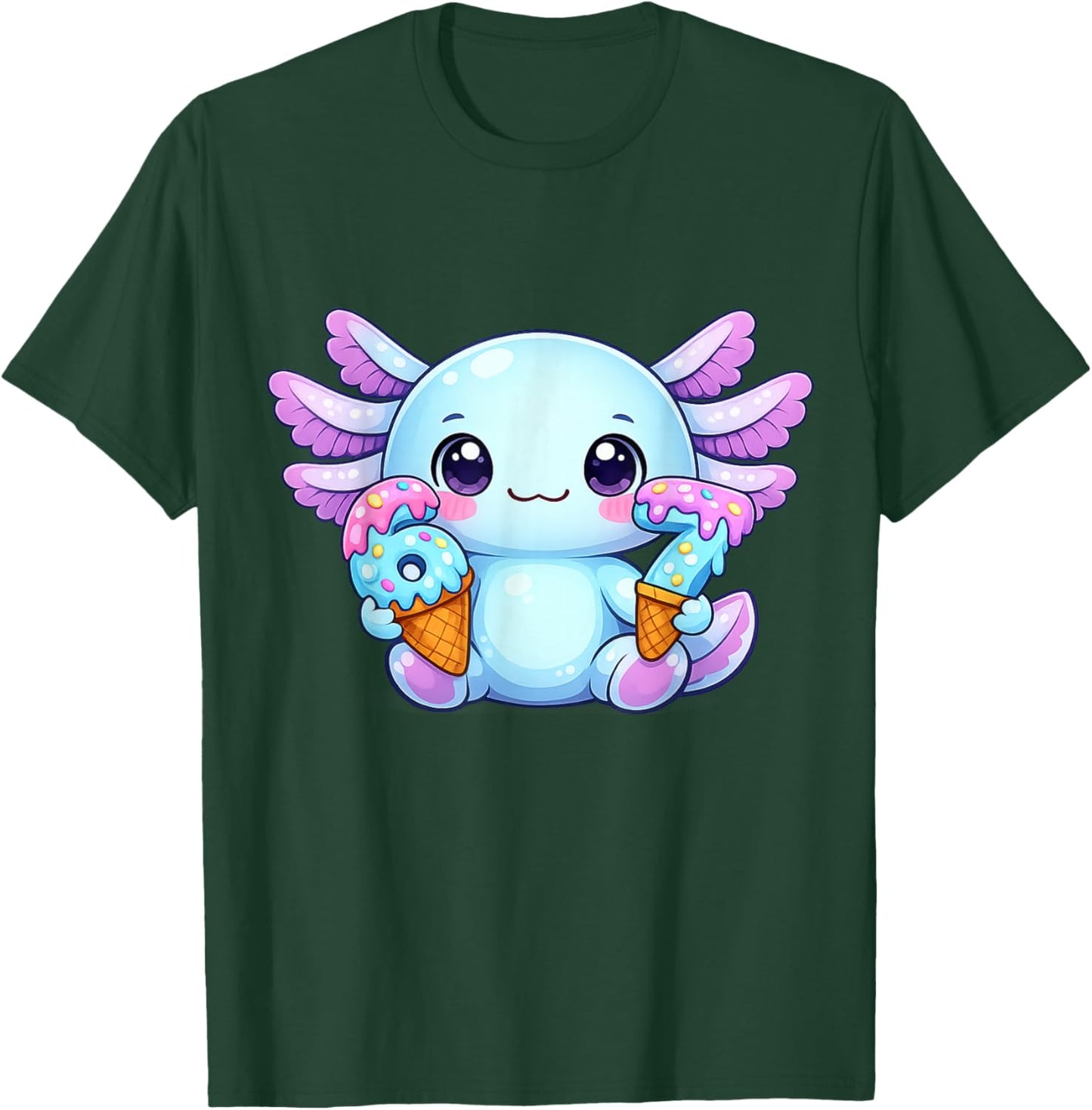 6 7 Axolotl Six Seven Girls Kids T-Shirt - T-Shirt | Forest