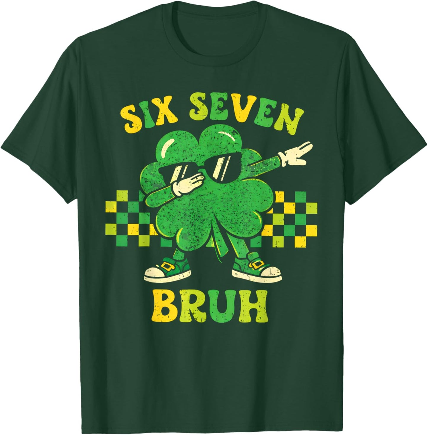 Six Seven 67 Meme St Patricks Day 6 7 Teens Boys Girls Kids T-Shirt - T-Shirt | Forest