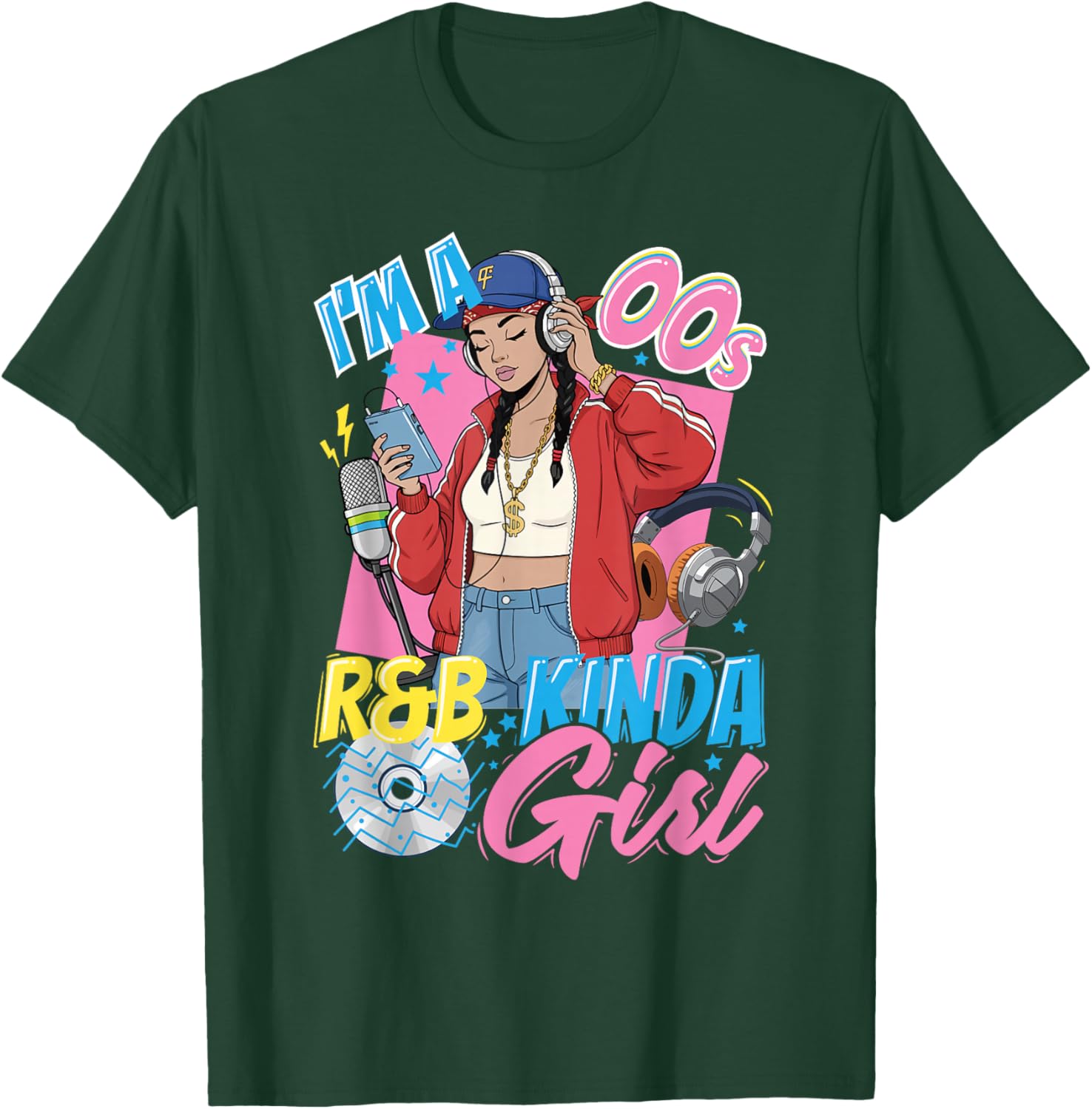 Back to The 2000s R&B Girl Vintage Retro 00s T-Shirt - T-Shirt | Forest