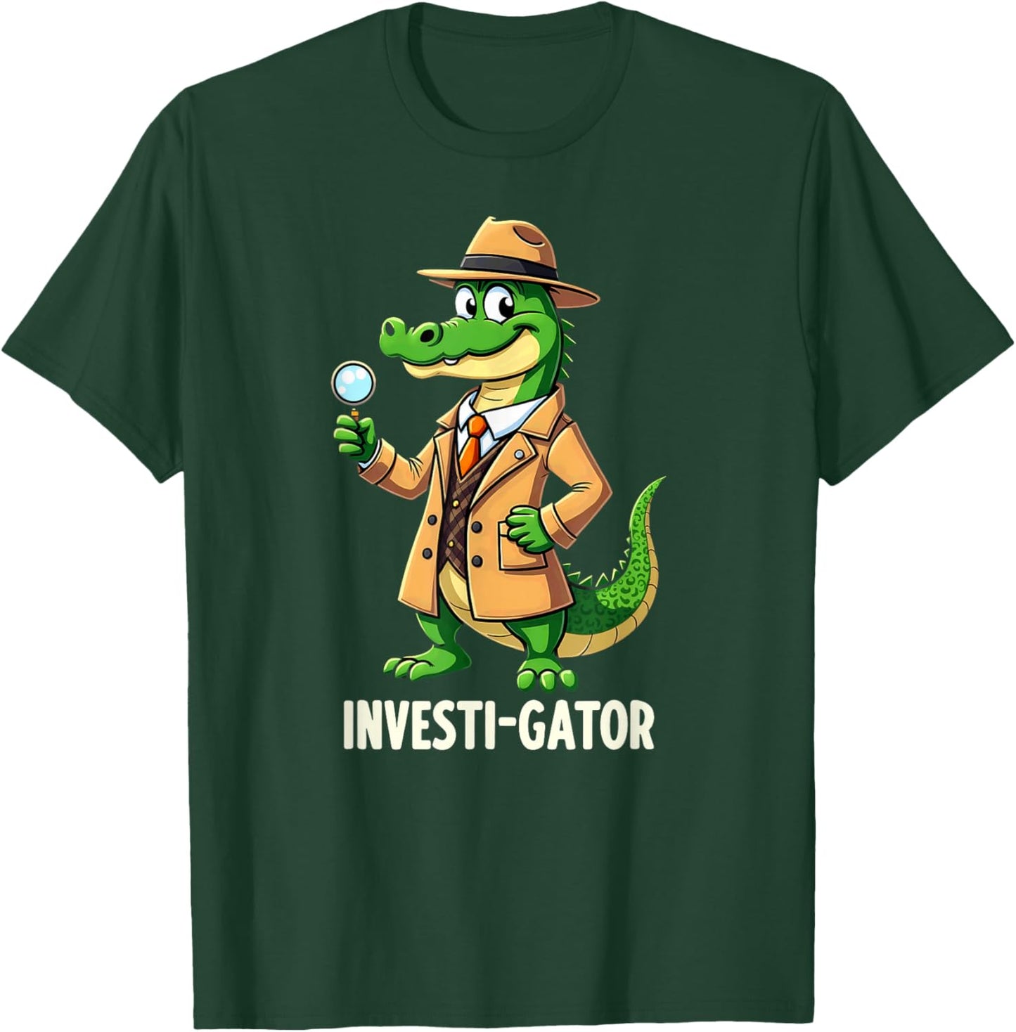 Humor Private Investigator Alligator T-Shirt - T-Shirt | Forest