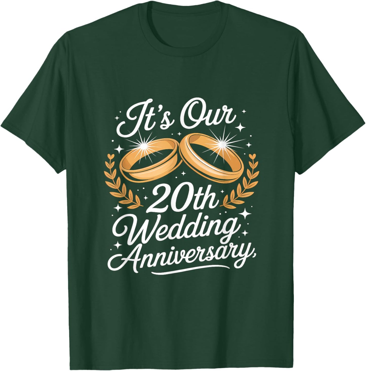 It´s Our 20th Wedding Anniversary for Couples T-Shirt - T-Shirt | Forest