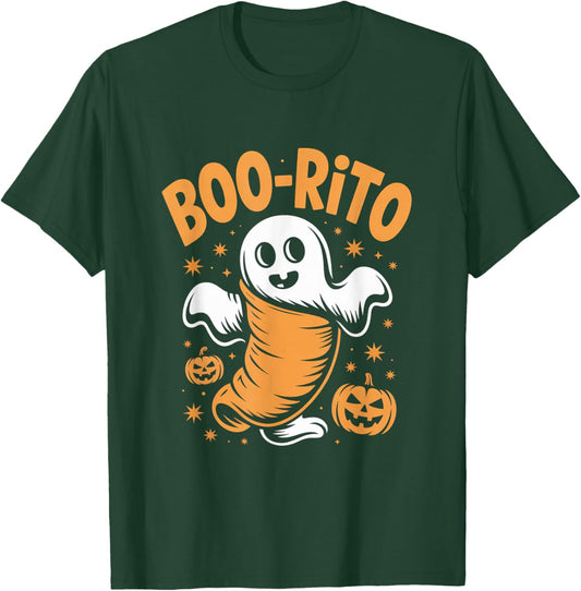 Boo-Rito Funny Halloween Ghost Humor T-Shirt - T-Shirt | Forest