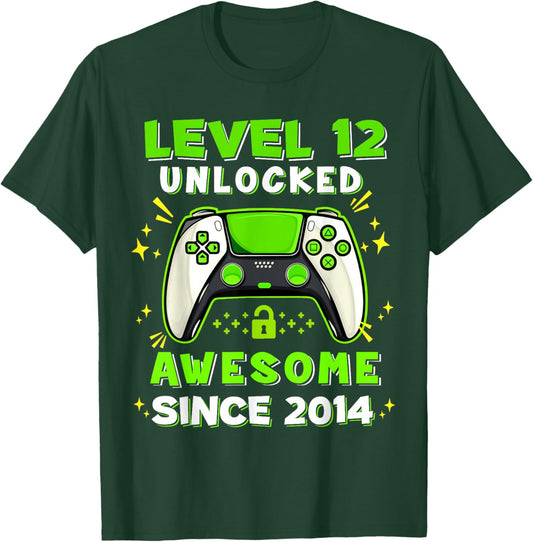 12th Birthday for Boys 12 Years Birthday Kids Gifts T-Shirt - T-Shirt | Forest