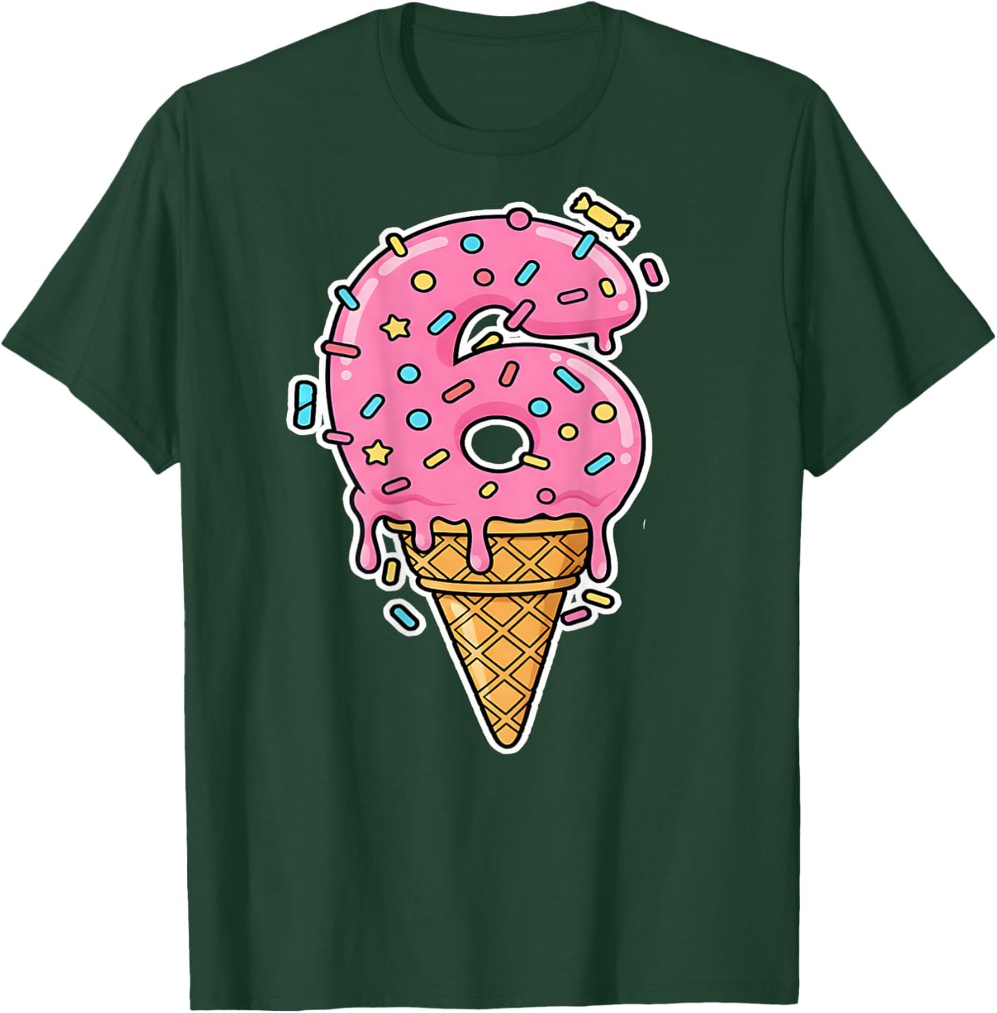 Number 6 Shirt Costume Adult Pink Men Kids Back T-Shirt - T-Shirt | Forest