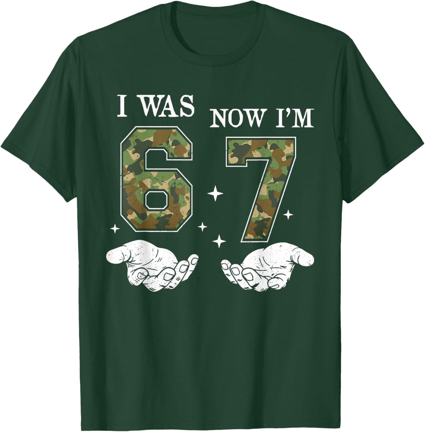 I was 6 Now I'm 7 Year Old Birthday 6 7 Birthday Boys Kids T-Shirt - T-Shirt | Forest