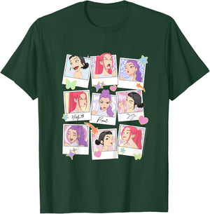 Kpop Demon Hunters Halloween Huntrix Polaroid Frames T-Shirt - T-Shirt | Forest