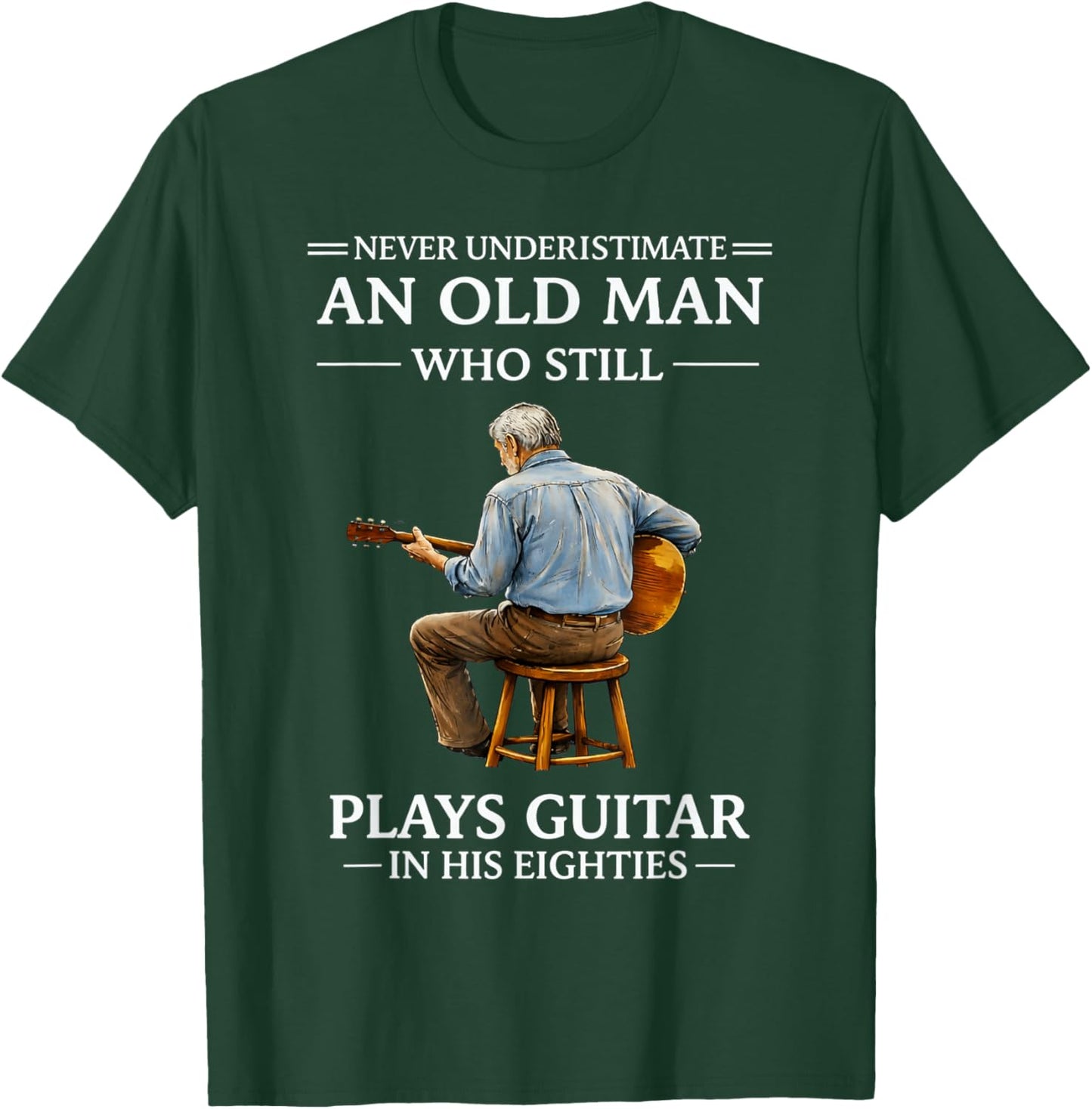 in His 80s T-Shirt - T-Shirt | Forest