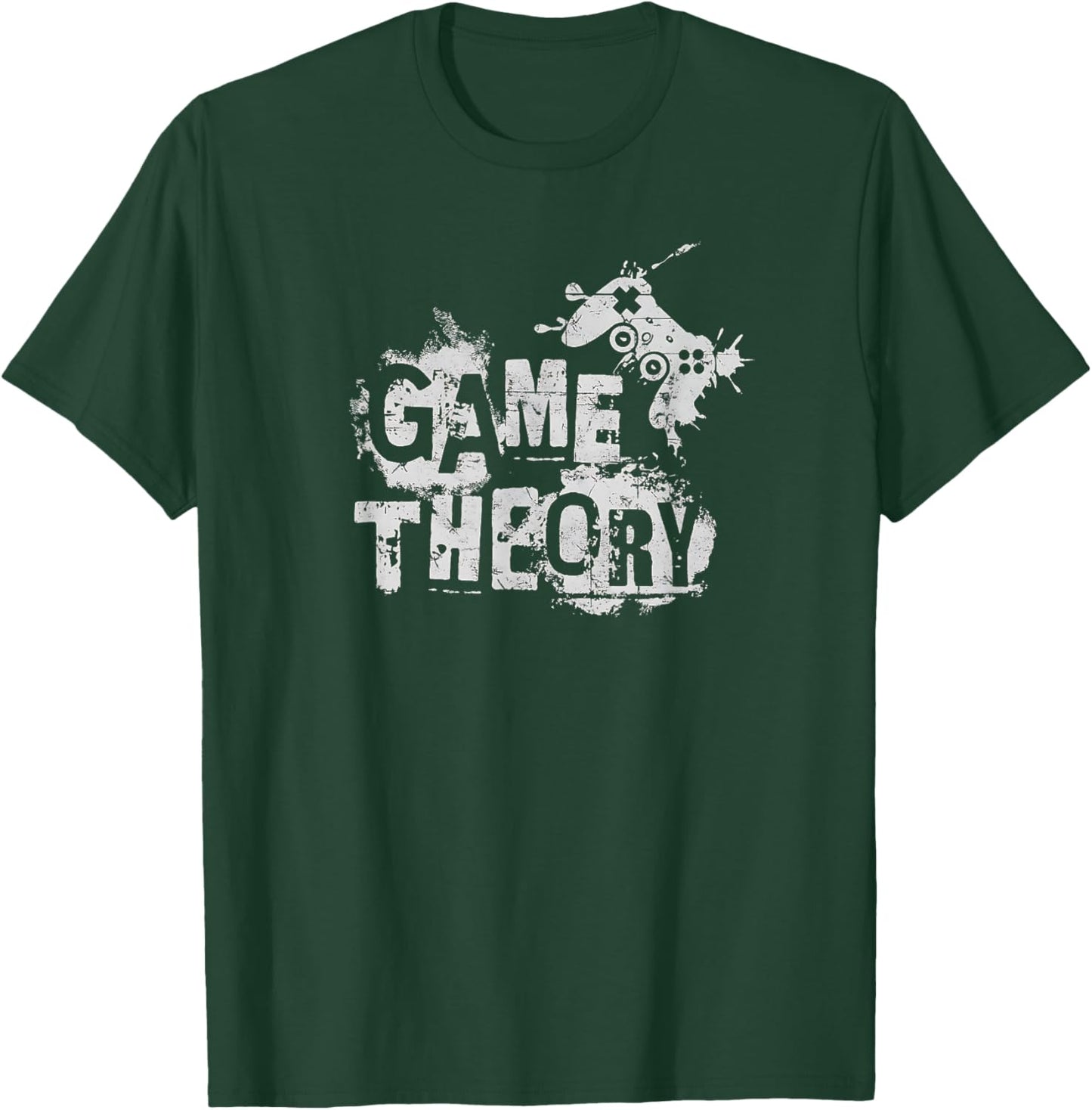 Game Theory Grunge Design for Gamers T-Shirt - T-Shirt | Forest