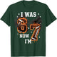 I was 6 Now I'm 7 Old Football Drip 7th Birthday Boy T-Shirt - T-Shirt | Forest