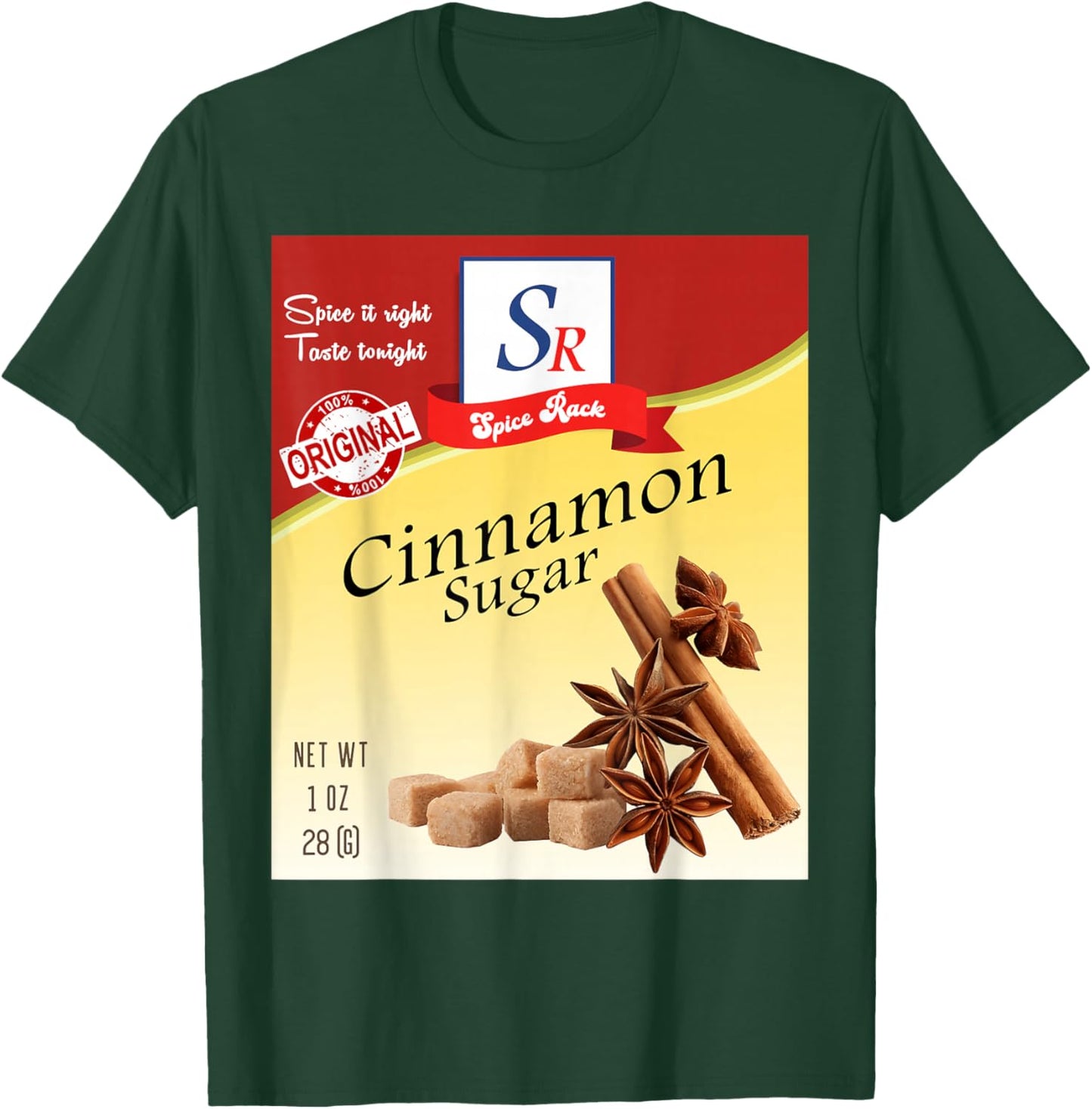 Cinanamon Sugar Spice Condiment Costume Spice Group T-Shirt - T-Shirt | Forest