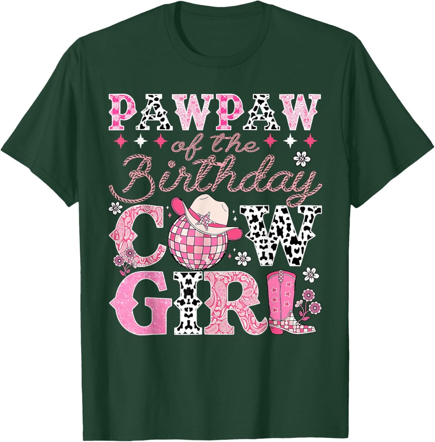 Pawpaw of The Birthday Cowgirl Rodeo Western Bday Party T-Shirt - T-Shirt | Forest