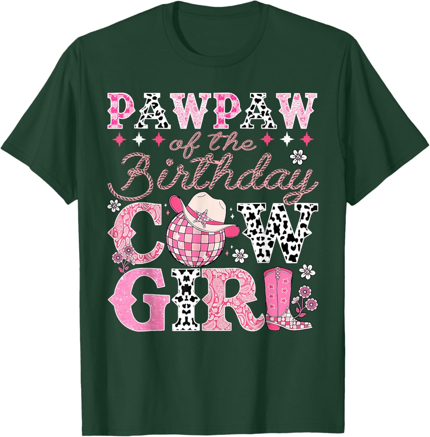 Pawpaw of The Birthday Cowgirl Rodeo Western Bday Party T-Shirt - T-Shirt | Forest