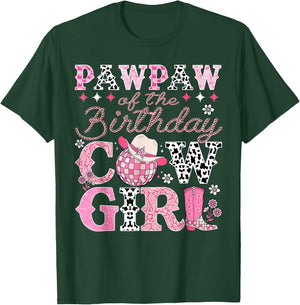 Pawpaw of The Birthday Cowgirl Rodeo Western Bday Party T-Shirt - T-Shirt | Forest