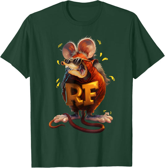 Rat Fink Sunglasses Green Horror Cartoon Spooky Rat T-Shirt - T-Shirt | Forest