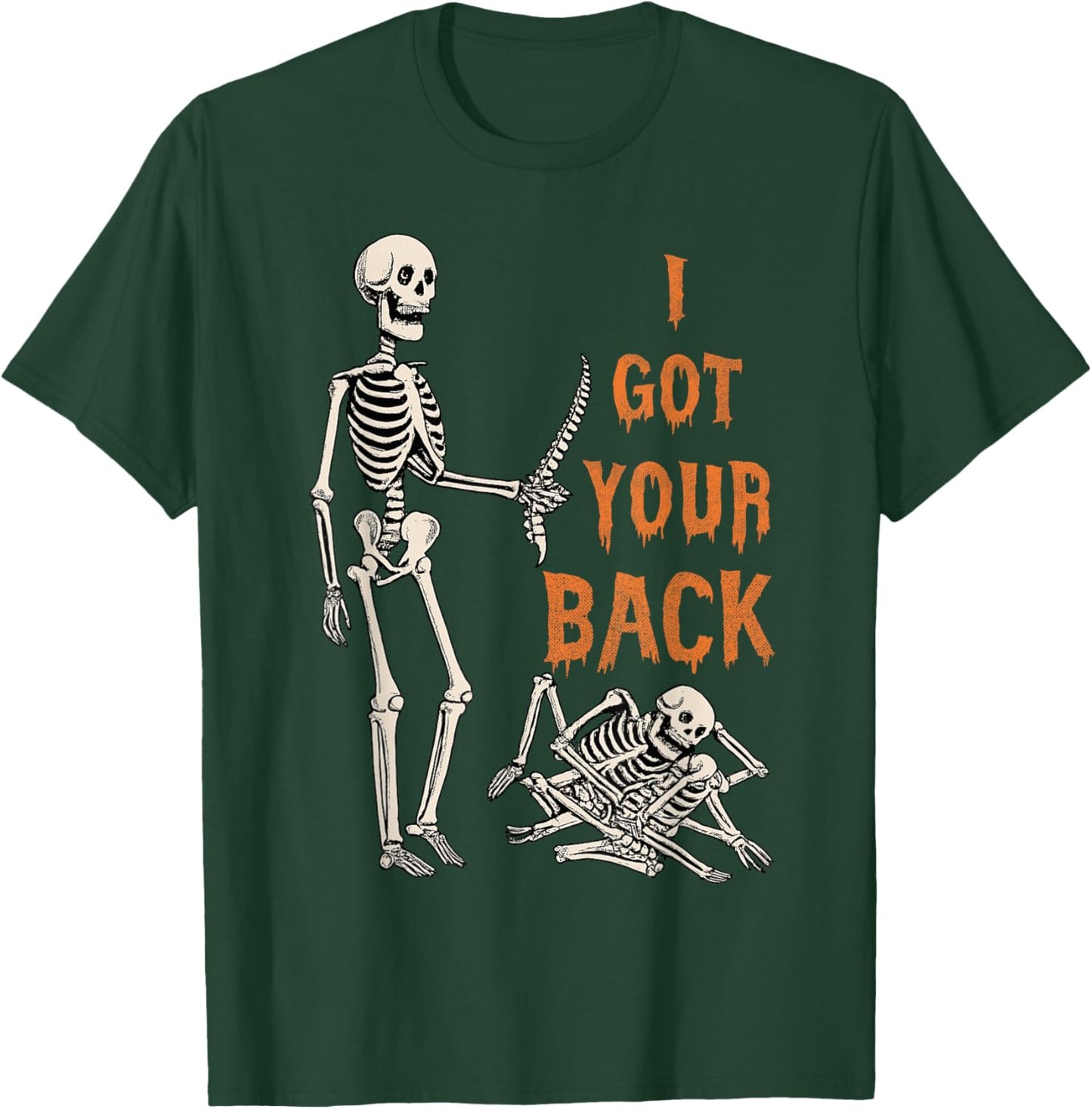 Halloween Skeletons Ive Got Your Back Costume Men Women Kids T-Shirt - T-Shirt | Forest
